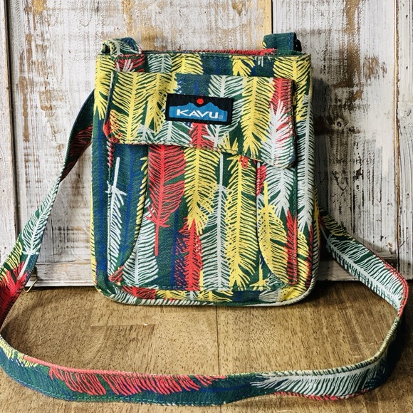 Kavu Handbags - Kavu Keepalong Sling Bag Crossbody Feather Canvas‎ Travel Purse Outdoor